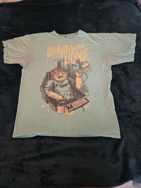 Anvil Sage Green Graphic Gamer T-Shirt